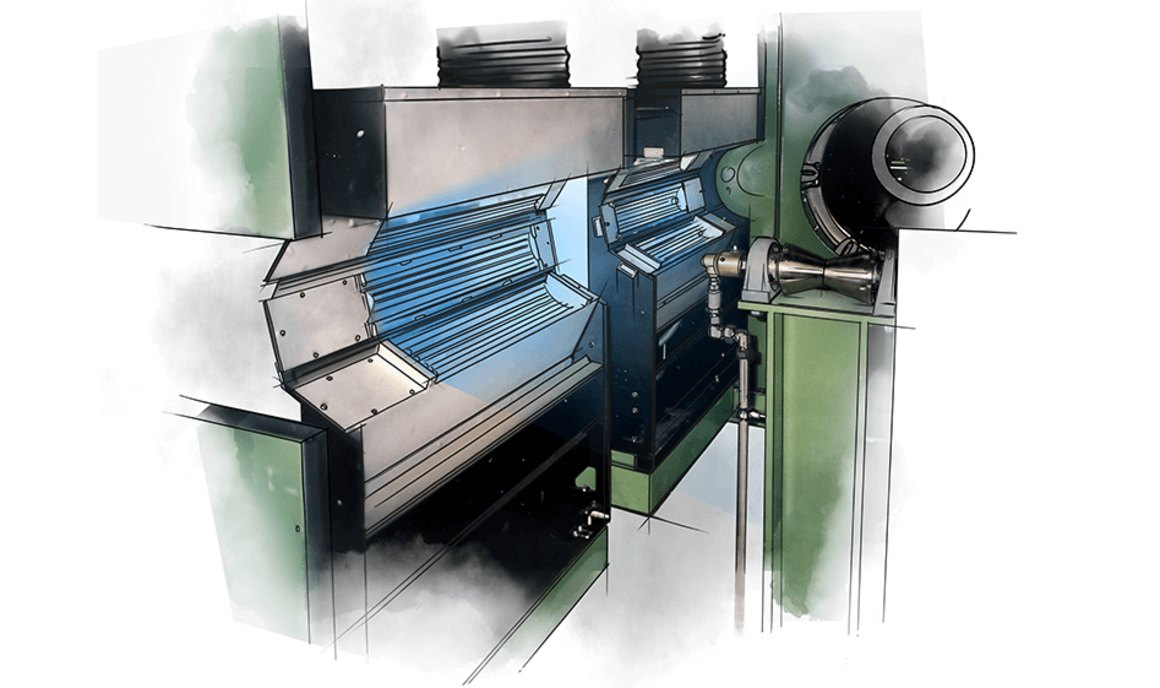 UV curing systems for industrial applications and converting